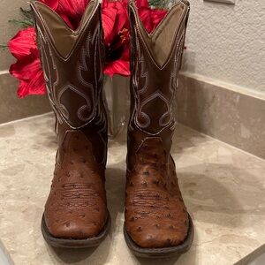 Little kids size 2 Brown Roper Western Cowboy Boots